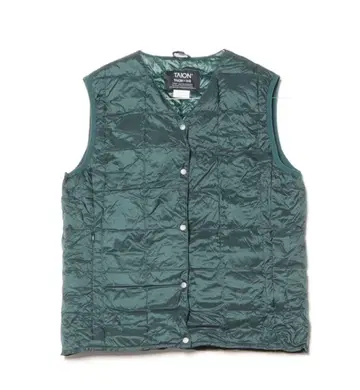 TAION 다운 베스트 M 사이즈 다크 그린