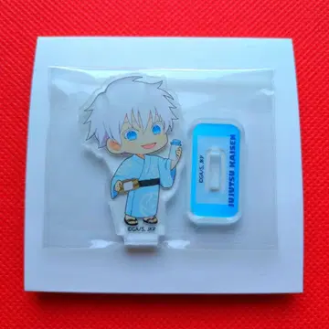 선착순 주술회전 극락탕 콜라보 한정판 미니 아크릴 스탠드 고죠 사토루