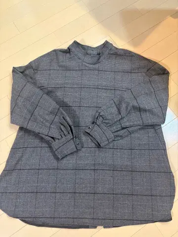 유나이티드 애로우즈 체크 티셔츠 브라운