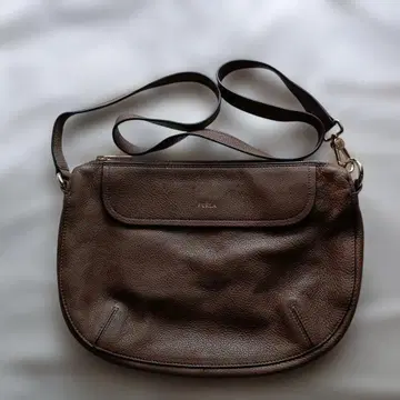 FURLA 브라운 가죽 숄더백