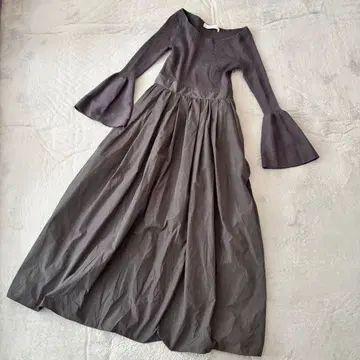 러그나무 문 원피스 S 도킹 타프타 니트 원피스 이소재