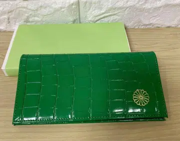 [ 새상품 미사용 ] 황궁 장지갑 악어 엠보 그린
