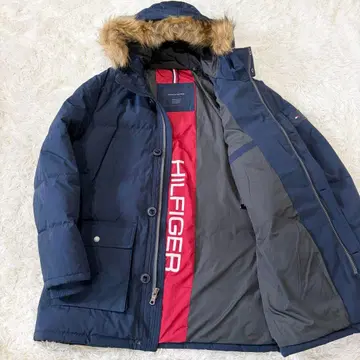 컨디션 최상 타미힐피거 XL 다운 자켓 2way 네이비 울트라 웜