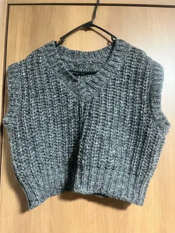 kbf 청키 니트 베스트