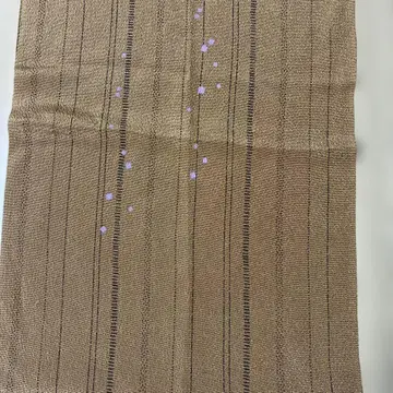 브라운 줄무늬에 핑크 도비 패턴 택 포함 상자 없음