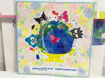 EXPO2027 산리오 뚱크뚱크 미니 타월 집합 꽃박람회 손수건