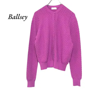 Ballsey 패턴 스트레치 크루넥 가디건