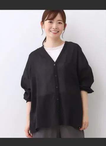 리플렉트 [체형 커버] 셔츠풍 가디건