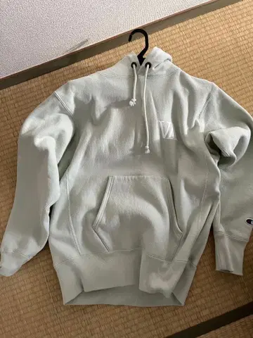 Champion VA 로고 후드티 M 라이트 그린