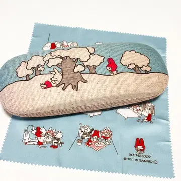 산리오 [마이멜로디] 마이멜로디전 안경 케이스 쇼와 레트로 디자인