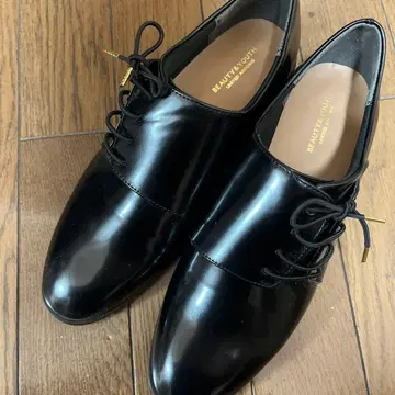 UNITED ARROWS 블랙 레이스업 신발