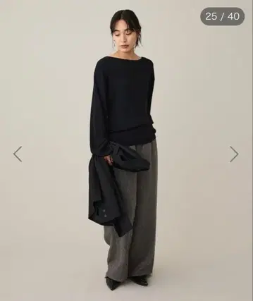 CRAFT STANDARD BOUTIQUE 보트넥 니트 풀오버