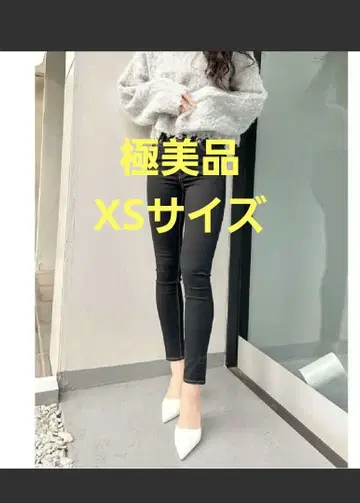 컨디션 최상 GYDA 미들 허리 원 워시 스키니 데님 팬츠 XS