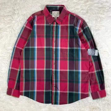 데드스탁 세인트 존스 베이 BD 포플린 셔츠 타탄 체크 L