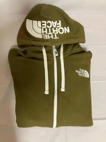 THE NORTH FACE 올리브 풀 집업 후드티 L