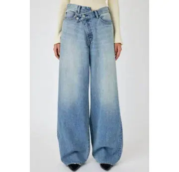 MOUSSY CROSS WAIST WIDE STRAIGHT