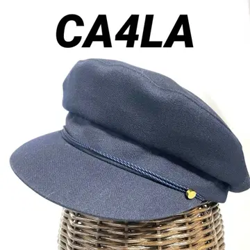 미사용 CA4LA 카시라 네이비 헌팅 캡 다크 네이비 도트