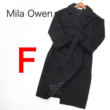 H3571-77 미라 오웬 울 혼방 클러치 벨 테드 롱 코트