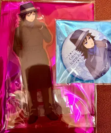 귀멸의 칼날 AGF 토미오카 기유 캔뱃지 아크릴 스탠드 세트