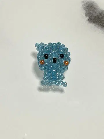 스카이블루 비즈 캐릭터 스트랩