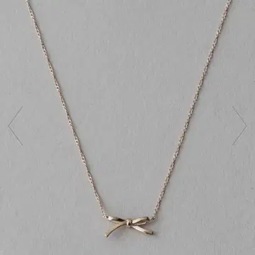 ete [레이어] 리본 목걸이 핑크 골드