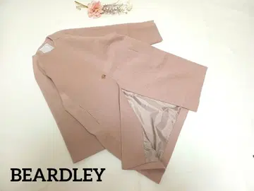 BEARDLEY 울 노카라 자켓 코트 F 9호 정도 비어즐리