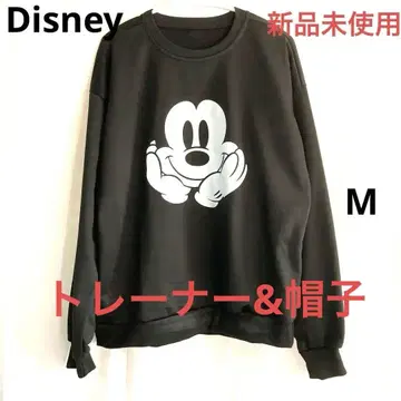 미사용 새상품 Disney 미키마우스 블랙 트레이닝복 & 모자 무료배송