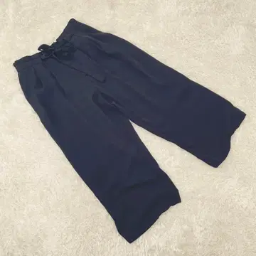 [ ZARA BASIC ] 자라 베이직 와이드 팬츠 ( M ) 허리 리본