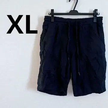 맨투맨 원단 XL 블랙 숏팬츠 허리밴딩