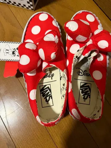 VANS 미니 마우스 패턴 슬립온 디즈니 콜라보 25cm 미사용 새상품