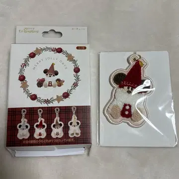 디즈니 크리스마스 릴린린 키체인 빨간색 2
