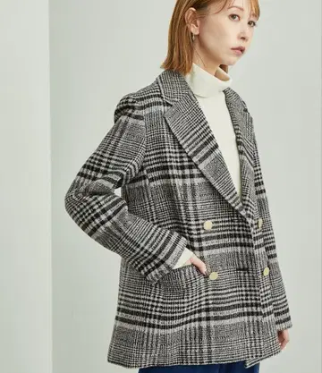 ROPE PICNIC 체크 무늬 자켓 38