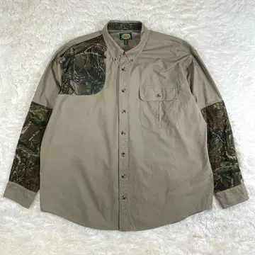 카벨라스 리얼트리 카모플라주 절개 워크 셔츠 2XL 베이지