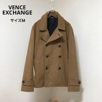 [ VENCEEXCHANGE ] 더블 브레스트 피 코트 베이지 M