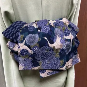 어른용 병코대, 국화, 학 무늬 리버서블 긴 길이