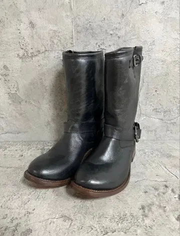 새상품급 El Andalucia 엘르 안달루시아 엔지니어 부츠 블랙