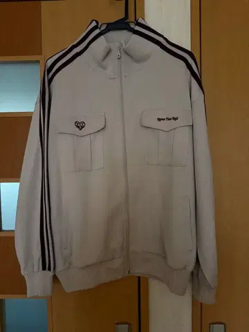 Hth 스트라이프 디자인 집업 자켓