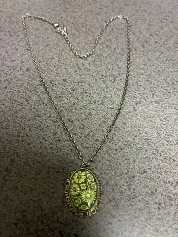 레트로 플라워 목걸이