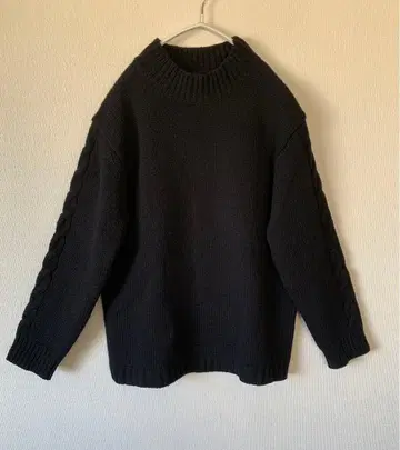 마가렛호웰 MHL 케이블 니트 스웨터 블랙