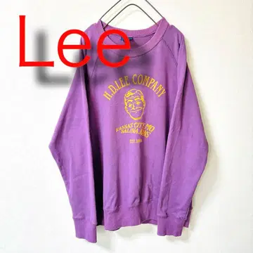 남성용 맨투맨 트레이닝복 Lee 크랙 프린트  M