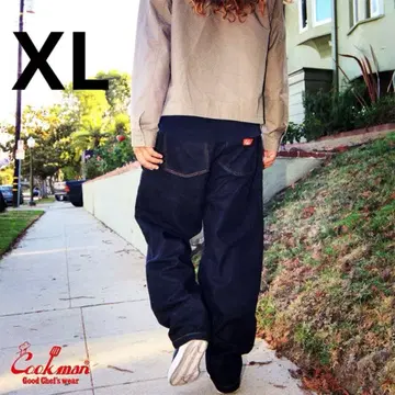 Cookman Chef Pants 셰프 팬츠 쿠쿠 데님 네이비