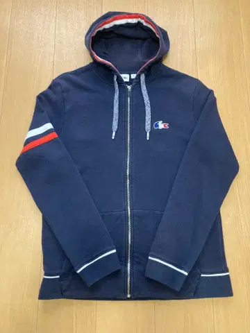 LACOSTE 풀 집업 후드티 색상: 네이비 M 사이즈