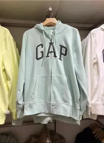 GAP 집업 후드티 민트 그린