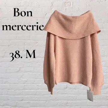 [ Bon mercerie ] [ M ] 38 오프숄더 니트 울 걸리시
