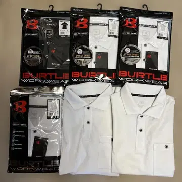 바틀 BURTLE 반팔 피케 셔츠 긴팔 피케 셔츠 L 6개 세트