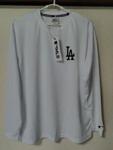 MLB 다저스 LA 로고 화이트 긴팔 티셔츠 새상품 LL 사이즈