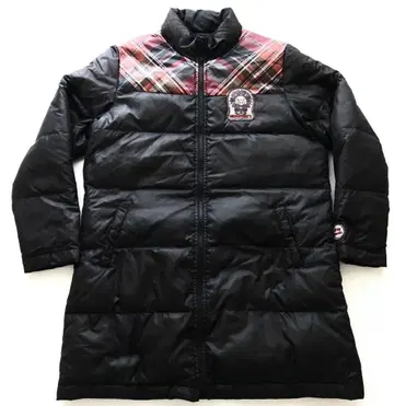 드럭 스토어즈 다운 코트 체크 절개 탄탄한 경량 소재