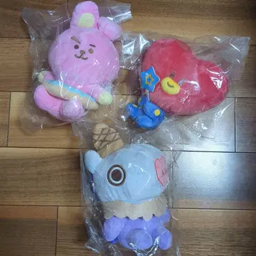 [ 미개봉 새상품 ] BT21 훼미리마트 제일복권 봉제 인형 3체 세트