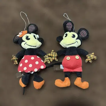 레트로 미키 미니 인형 배지