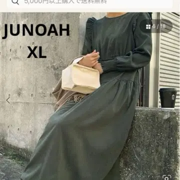 JUNOAH 긴팔 롱 원피스 XL